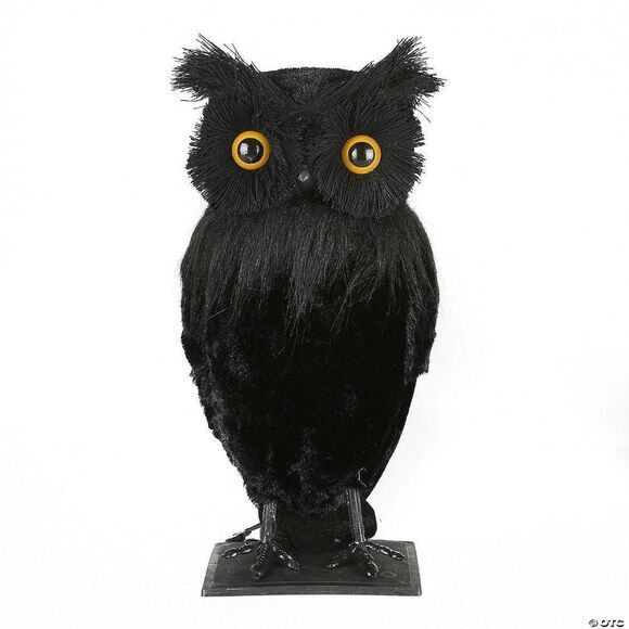 NATIONAL TREE COMPANY 11" Eerie Eyes Owl - Picture 1 of 4